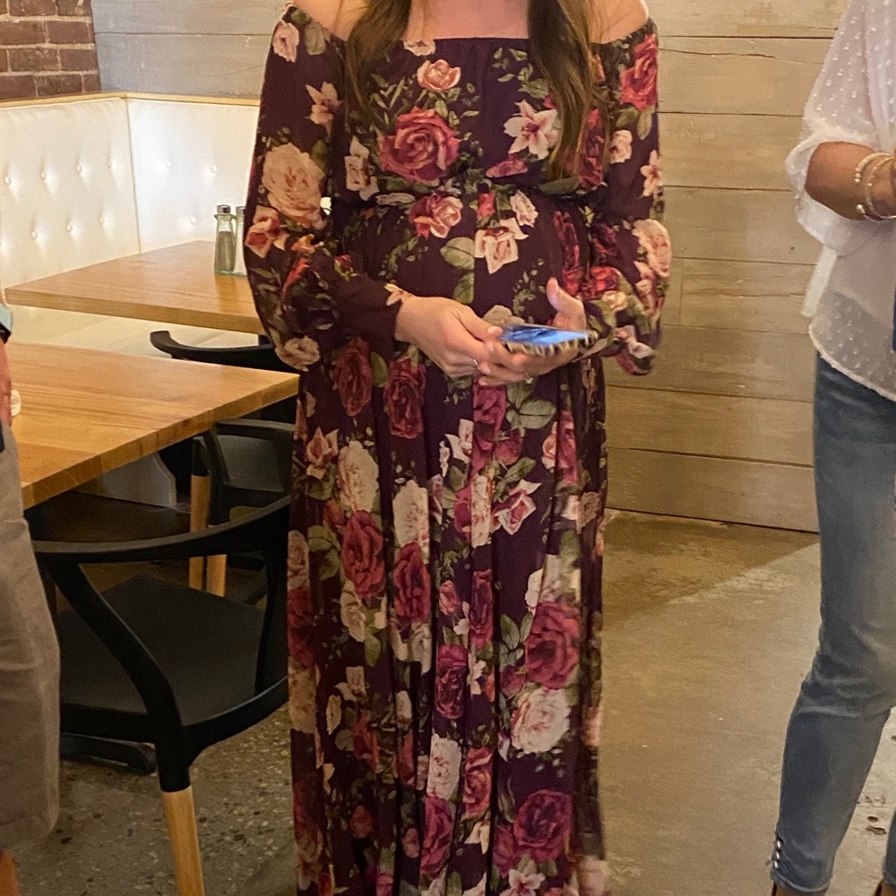 Floral maternity dress